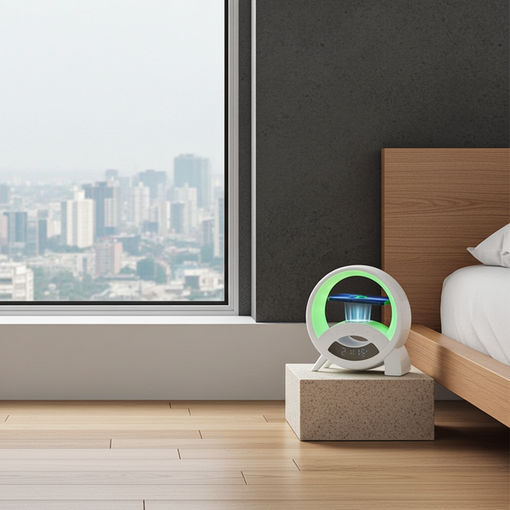 Digitale Wecker-Lampe mit Display und Nachtlicht